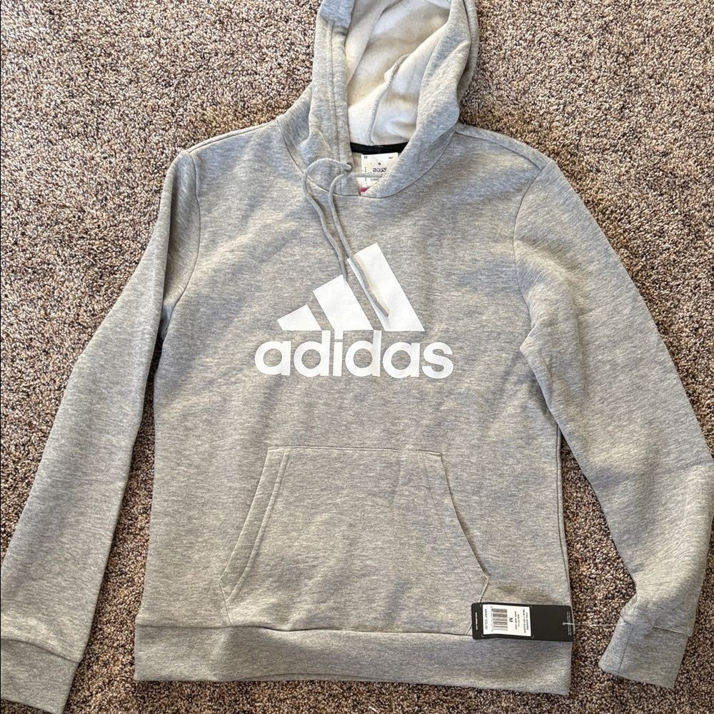 Adidas Women’s Heather Gray Hoodie Size M